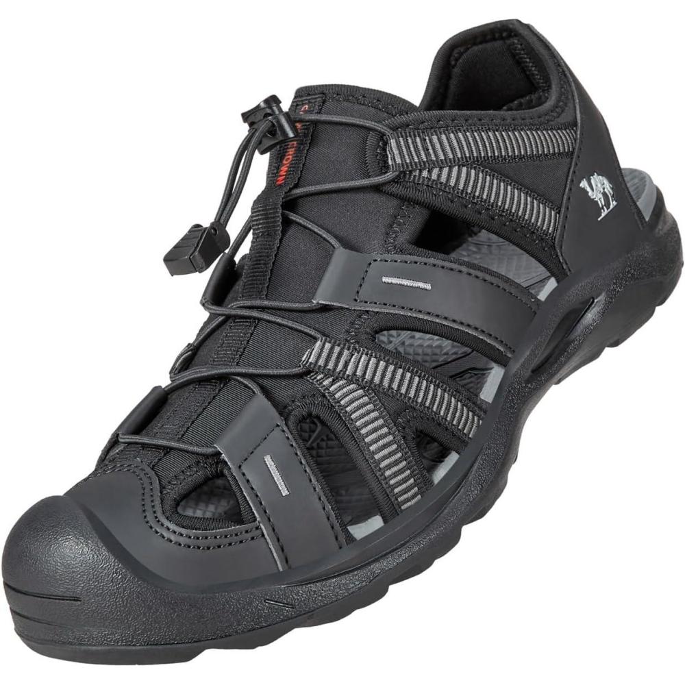 imageCAMEL CROWN Mens Waterproof Hiking Sandals Closed Toe Water Sandals Athletic Sport Sandals Summer Sandal Beach sandals for OutdoorBlacka5